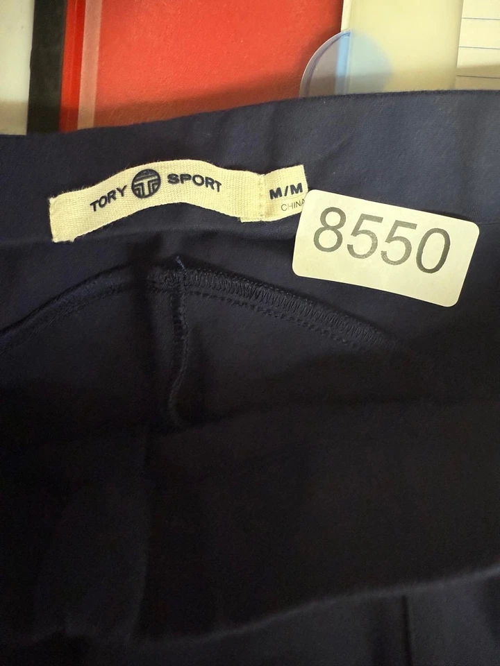 Tory Burch Sport Leggings Womens Navy Blue Stretch M - Image 4 of 4