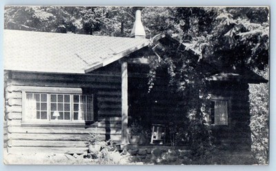 1940 Montana Postcard Piney View Goff Creek Lodge Shoshone National Forest Gate