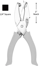 Bira Extra Length 2 inch Reach Hand Punch Craft for 1/4 Square, grey 