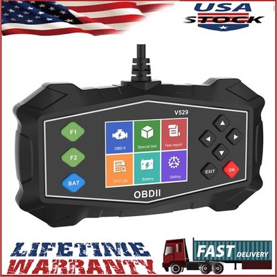 V529 OBD2 Scanner Car Diagnostic Scan Tool ABS Code Reader Battery VOLT Test US