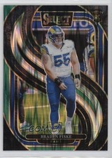 2024 Panini Select Premier Level Black & Green Shock Prizm Braden Fiske 1i3j