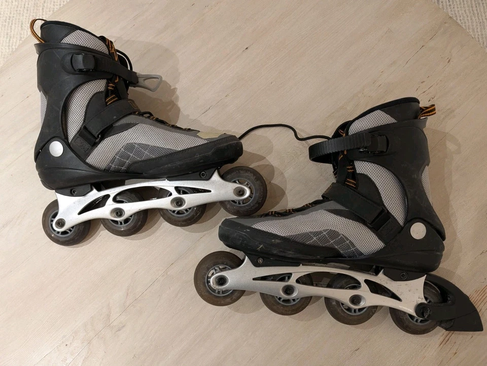 Patines en línea K2 Moto 80M para hombre talla 12 US ABEC 5 rodamientos ruedas de 80 mm gris Foto 2 de 4