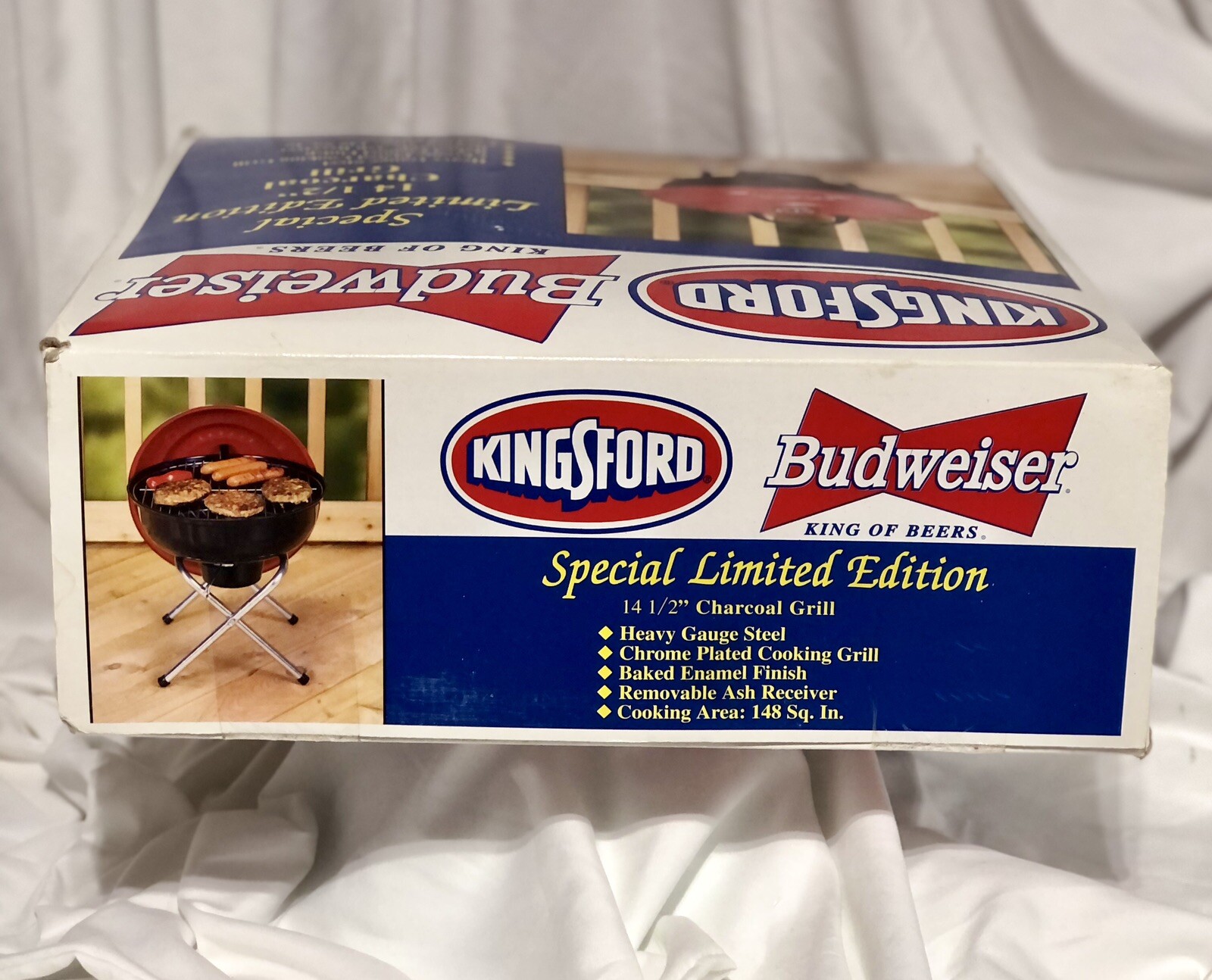 Vintage Budweiser/Kingsford Small Kettle Grill eBay