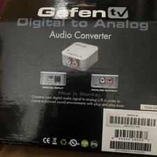 Gefen GTV-DIGAUD-2-AAUD Stereo Digital-to-Analog Audio Converter 