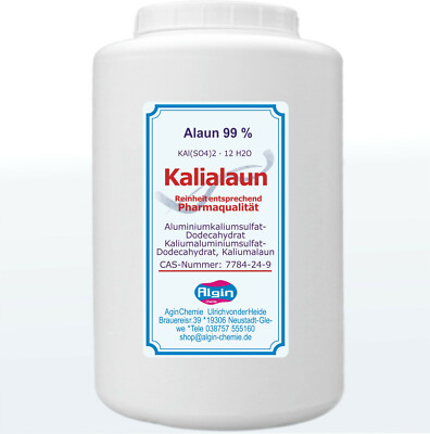 Kalialaun Pharmaquaitt 1 kg Deckeleimer Kaliumaluminiumsulfat Alaun |  eBay.de