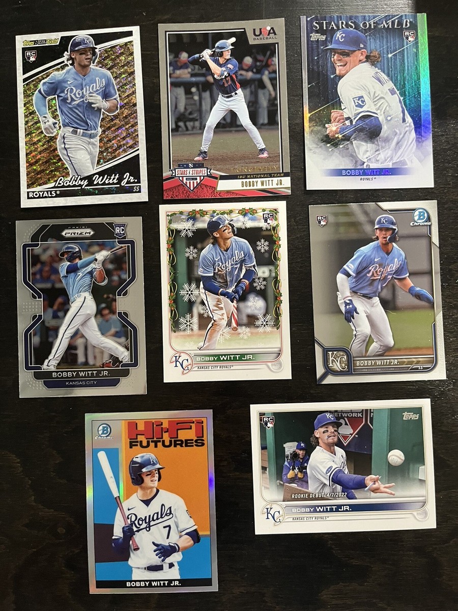 Bobby Witt Jr. Rookie Card RC Lot (8. Topps Black Gold, USA