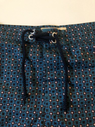 PENGUIN Mens Surf Swim Boardshorts Geometric Vintage Print Size 38 Teal Blue - Picture 7 of 10