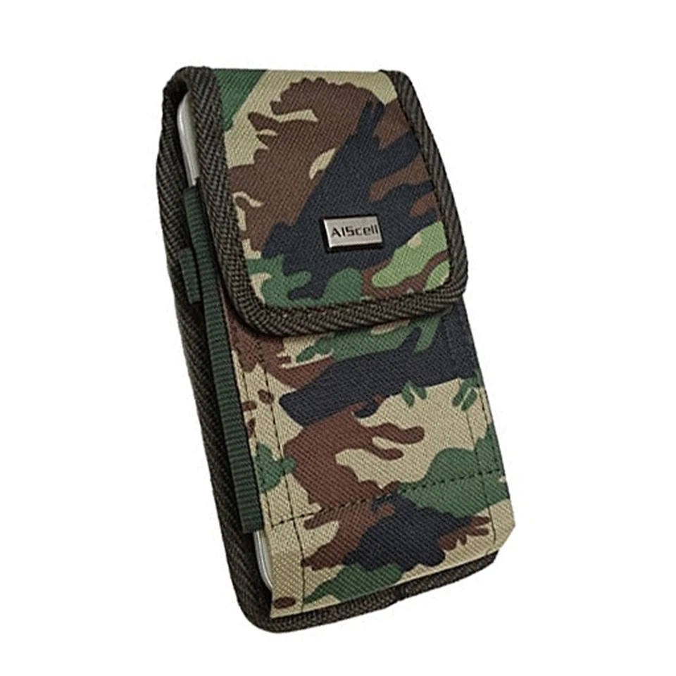 Cell Phone Pouch Tactical Holster Metal Belt Clip Loop Camouflage Case (4 sizes) - Image 2 of 4