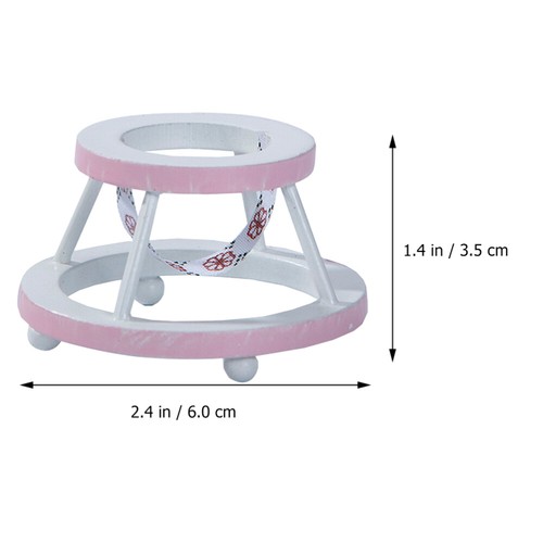 Walker Ornamente Kind Baby Puppenhausdekoration Mini Lauflernhilfe - Bild 12 von 12