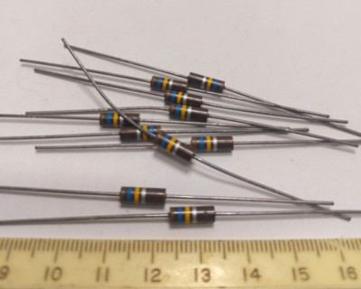 25   Ohmite Resistor 160K-Ohm 1/2 Watt 10% Carbon Comp RC20GF164K  New NOS