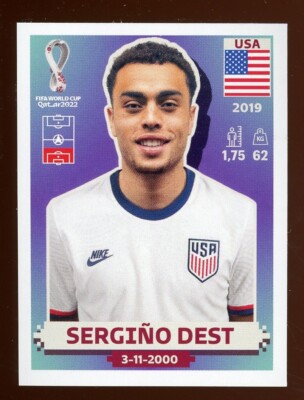 2022 Qatar Fifa World Cup Panini Sticker SERGINO DEST United States USA5