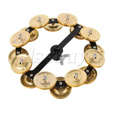 Double Row Cymbal Tambourine Jingle Effect for Hihat Crashes Rides 5.5" Gold