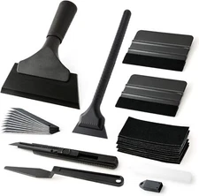 Window Tint Tools Car Wrap Kit PPF Film Application Kit w/ Small Rubber Squeegee