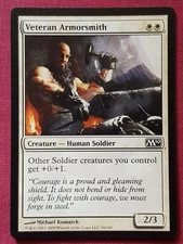 Magic The Gathering 2010 CORE SET M10 VETERAN ARMORSMITH white card MTG