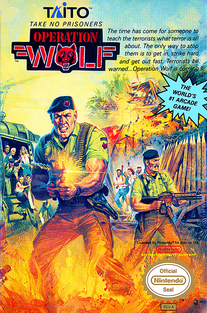 Operation Wolf Original Nintendo NES BOX ART Premium POSTER MADE