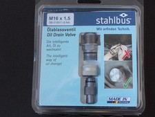 Stahlbus Ölablassschraube mit Ventil M16x1.5...
