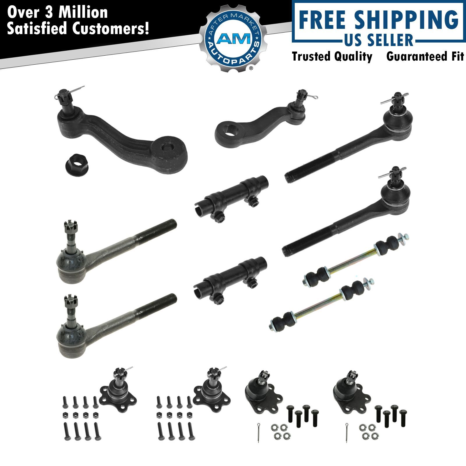 Tie Rod Ball Joint Idler Pitman Arm Sway Bar Link Steering Suspension