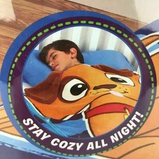 Zippy Sack Puppy Fleece Twin Size Blanket NIP