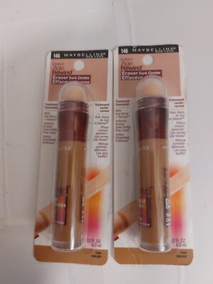 2-Piece Maybelline Instant Age Rewind Eraser Dark Circle Concealer #146 TAN