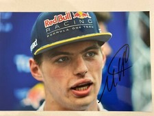 Max Verstappen signed Red Bull Racing F1 A4 photo