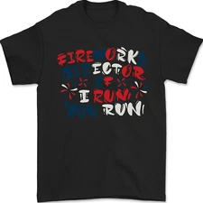 Fireworks Director Funny Bonfire Night July 4th Mens T-Shirt 100% Cotton