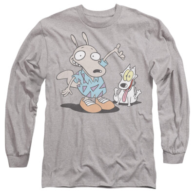 Rocko'S Modern Life Rocko And Spunky Herren Langarm T-Shirt - Athletic Heather
