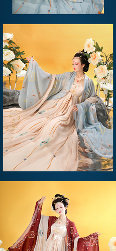 Women Hanfu Traditional Chinese Festival Outfit Embroidery Stage Dance Costumes - Picture 18 of 26