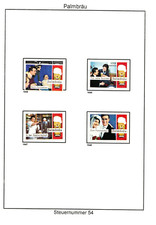 Stary zestaw etykiet " Palmbräu"