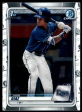 2020 Bowman Chrome #BCP-30 Jhon Diaz 1st Bowman
