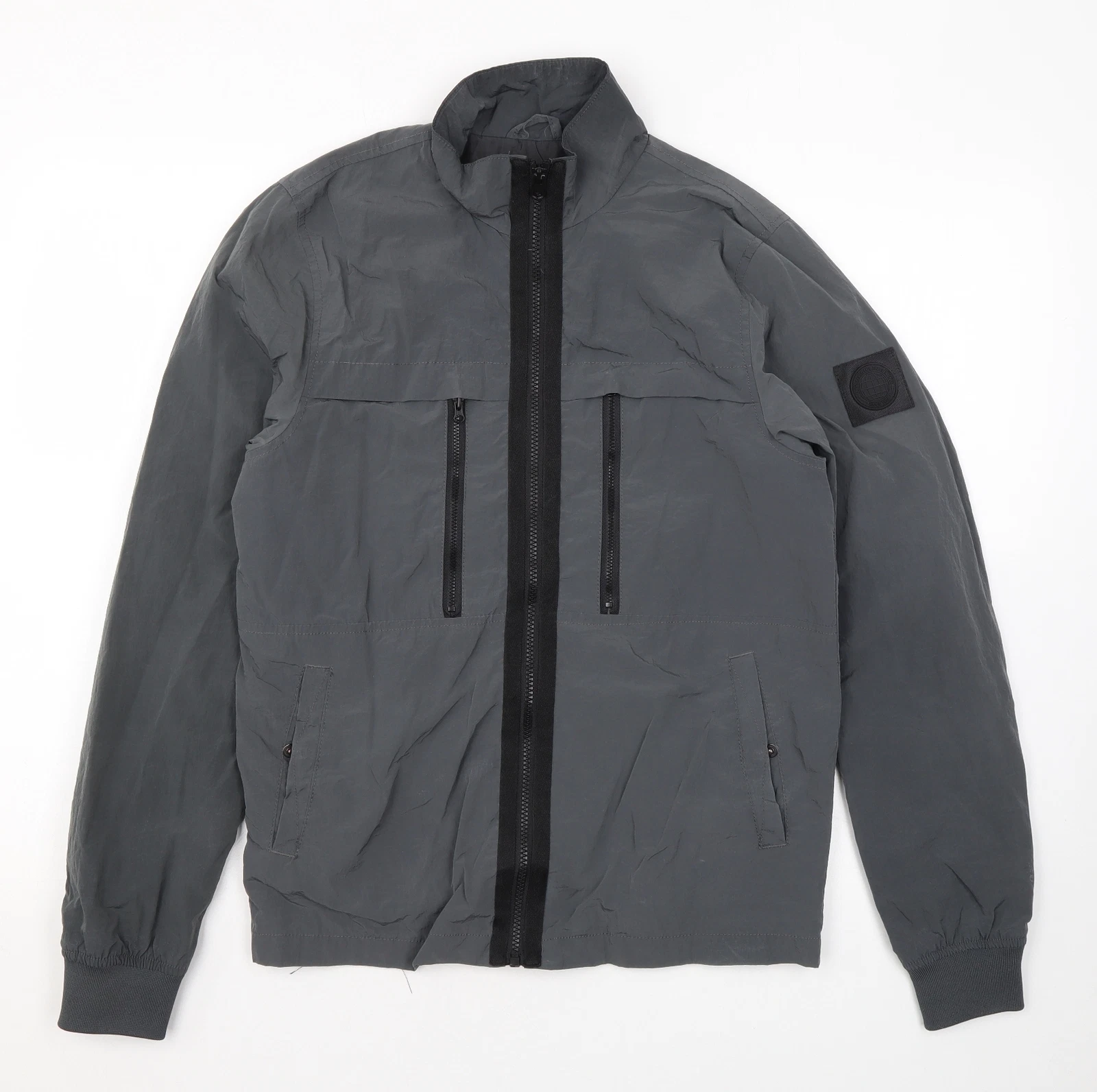 Burton Mens Grey Rain Coat Size XS Zip