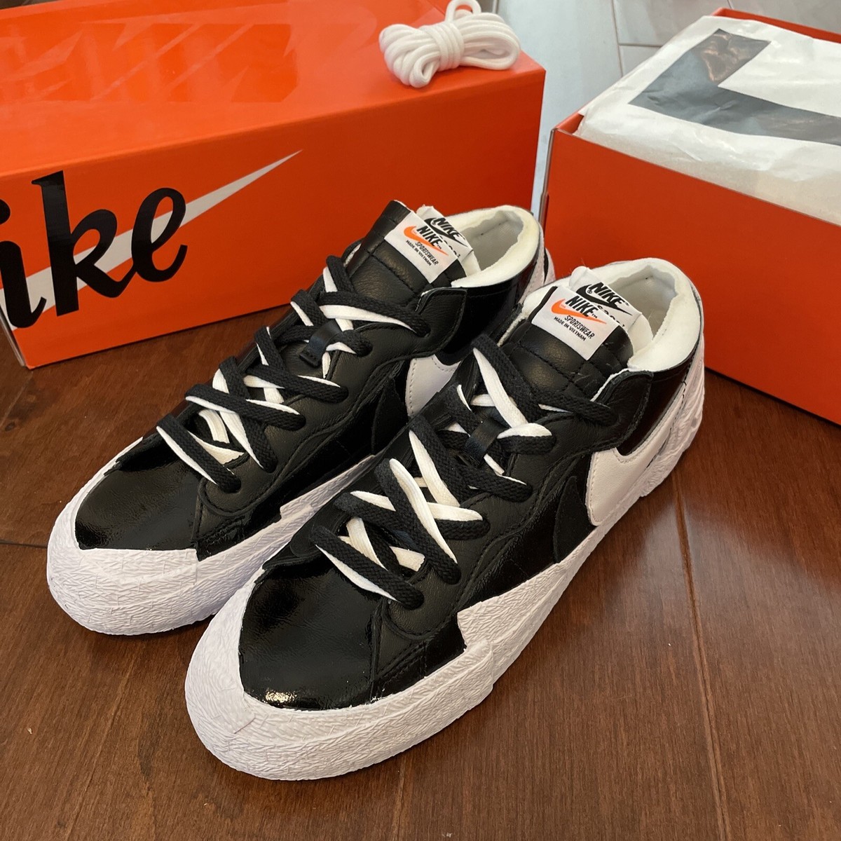 nike blazer double tongue