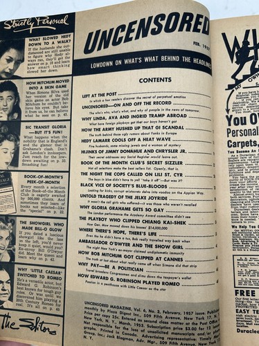 ThriftCHI ~ Uncensored Magazine Feb 1957 Vol 6 No 3 - Picture 3 of 11
