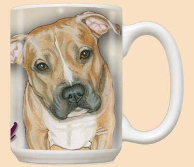 Pit Bull Ceramic Coffee Mug Tea Cup 15 oz