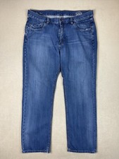 Tommy Bahama Jeans Adult 38x32 Blue Straight Leg Casual Everyday Pockets Mens