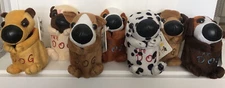 THE DOG Artlist Collection Set of 7 Plush Accessories Holder Cup - New With Tags