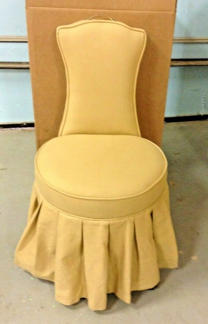 Frontgate Elena Bathroom Makeup Vanity Rolling Stool Chair Seat Gold For Sale Online