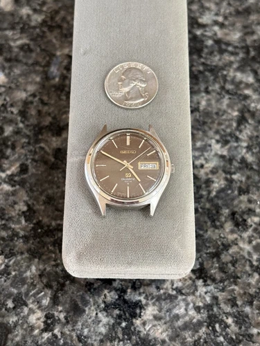 Vintage SEIKO SQ 4004 Quartz Day Date Watch 0903-7039 RARE Brown Dial - Repair