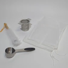 Strainers, Bags, Brush, 1/8 Cup for AlfaBot N1 Almond Nut Milk Maker