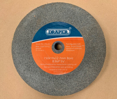 Genuine Draper Grinding Wheel 29630 / Discs / Bench Grinder Stones 36 ...