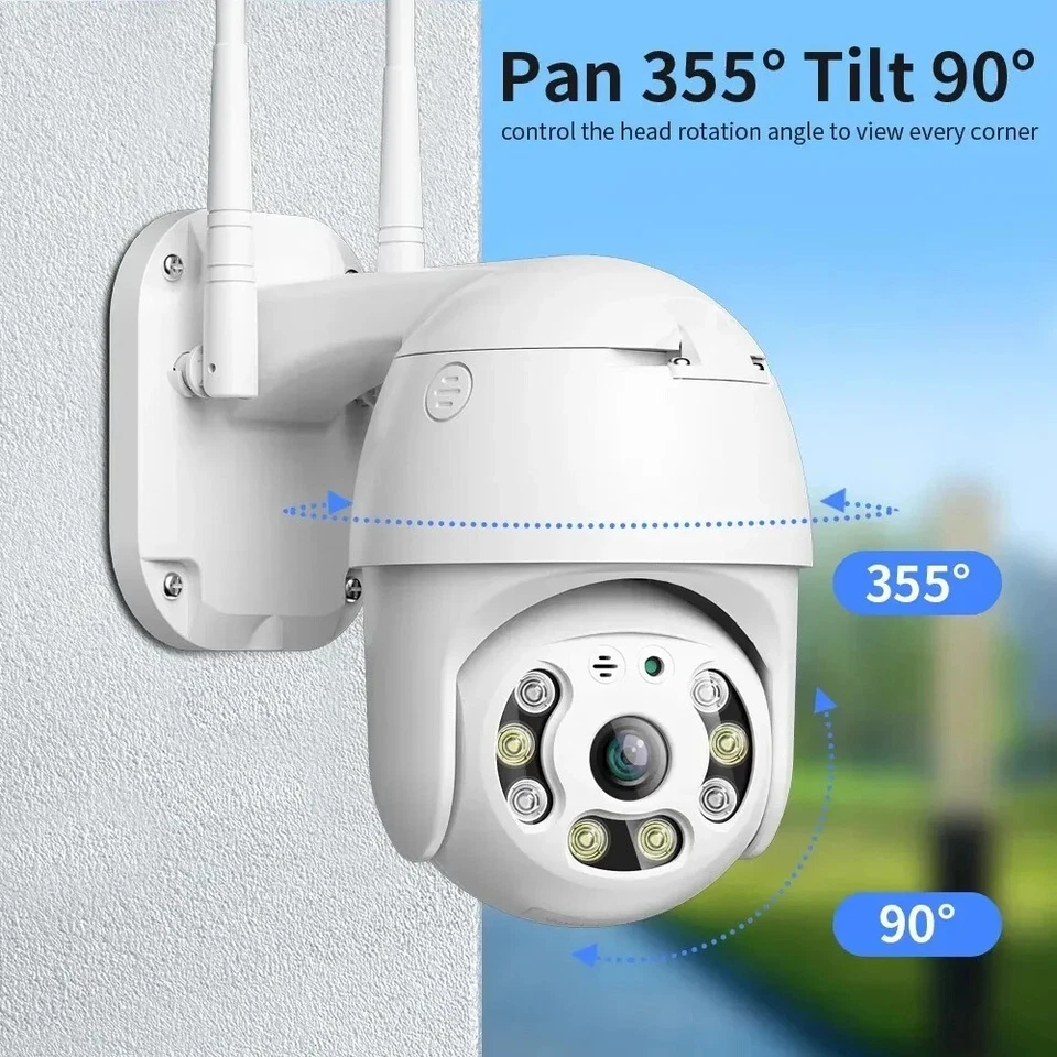 3PZ TELECAMERA IP CAM PTZ WIFI CAMERA DOME WIRELESS ESTERNO APP YOOSEE MICRO SD - Immagine 2 di 4