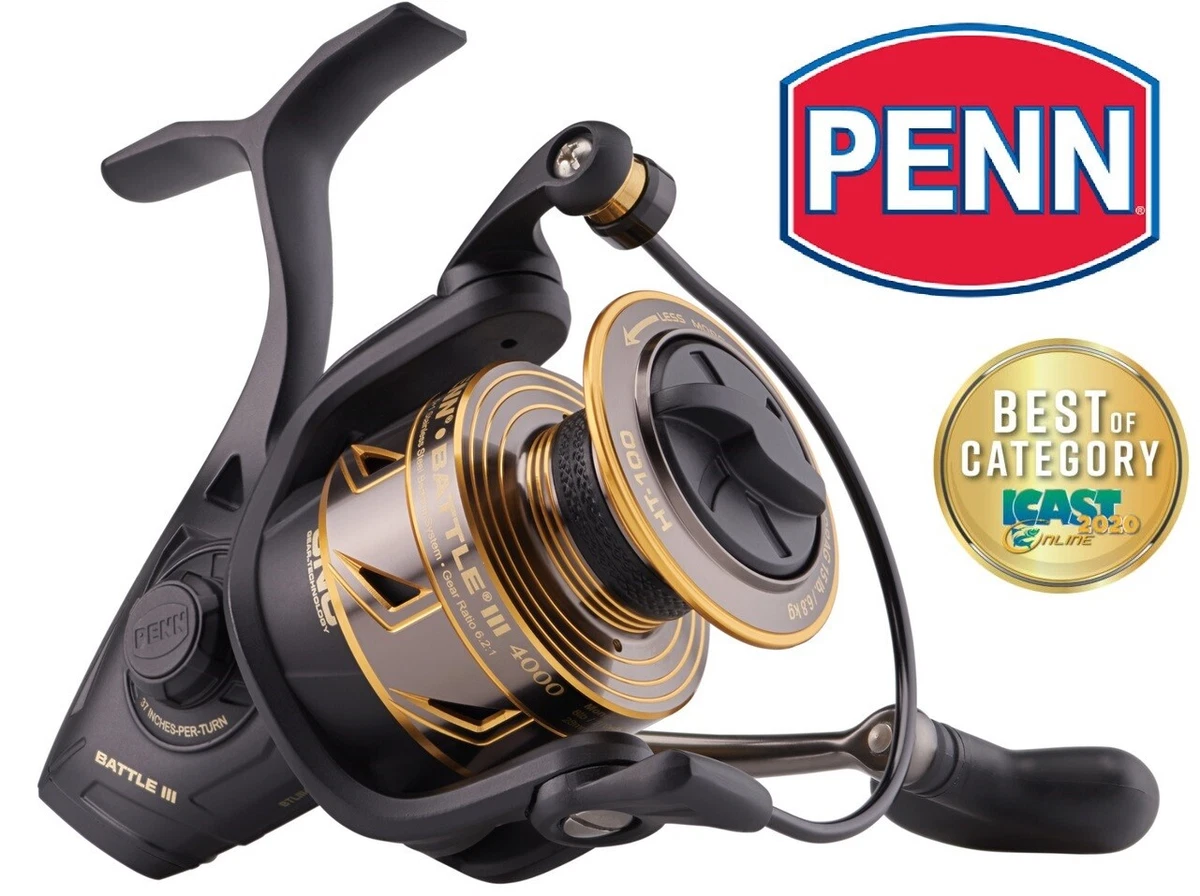 Penn Battle III Spinning Reel Size 3000 or 4000 MK3 Fishing Sea Spin Reels