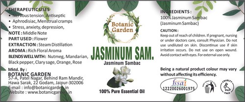 Aceite esencial de sambac de jazmín o mogra para nervios y tensión 100% aceite puro - Imagen 3 de 9