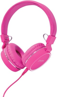  Rosa Erwachsene Kinder Kopfhörer kabelgebunden faltbar Mädchen Jungen Headset 3,5 mm Blei inkl. Tasche