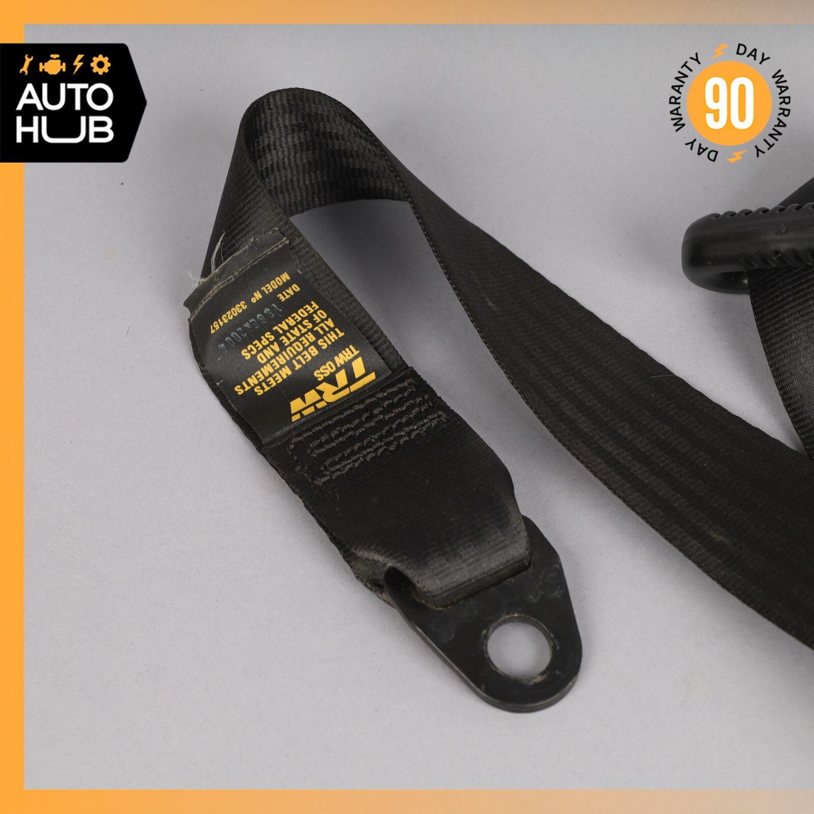 02-07 Maserati Coupe 4200 GT M138 Rear Left Driver Side Seat Belt Black OEM