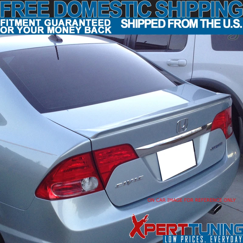 06-11 Honda Civic 8th 4Dr Sedan PERFORMANCE Style Unpainted ABS Trunk Spoiler Foto 2 de 4