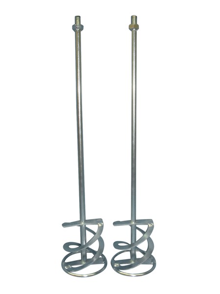 2 X WendelrüHrer MöRtelrüHrer RüHrer RüHrquirl Mischer 120 X 600 Mm Gewinde M14-image