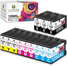 12-Pack Maxify 1200XL Ink Cartridges for Canon PGI-1200XL PGI-1200 XL PGI 1200 X