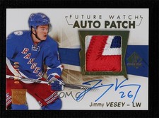 2016-17 SP Authentic Future Watch Limited 31/100 Jimmy Vesey #152 Patch Auto 0c3