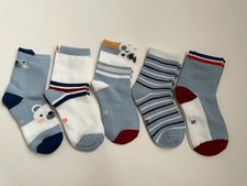 Kids Cotton Crew Socks Set Soft Breathable 70 Cotton 5 Pairs