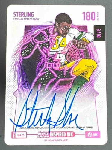 STERLING 2025 Bo Jackson Battle Arena Hex Pink Battle foil Auto 3/10